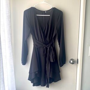 Black Wrap Dress